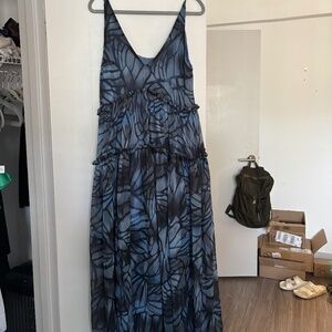 Black and Blue Dress Free People